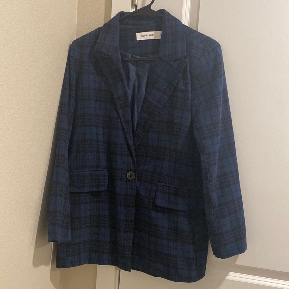 Plaid Blazer for Women Size S